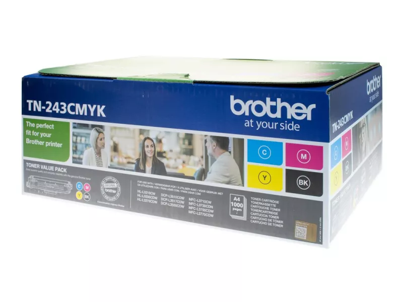 Multipack Toner Originali Brother TN-243CMYK (Nero e Colori 1000 pagine) Multipack Toner Originali Brother TN-243CMYK (Nero e Colori 1000 pagine)