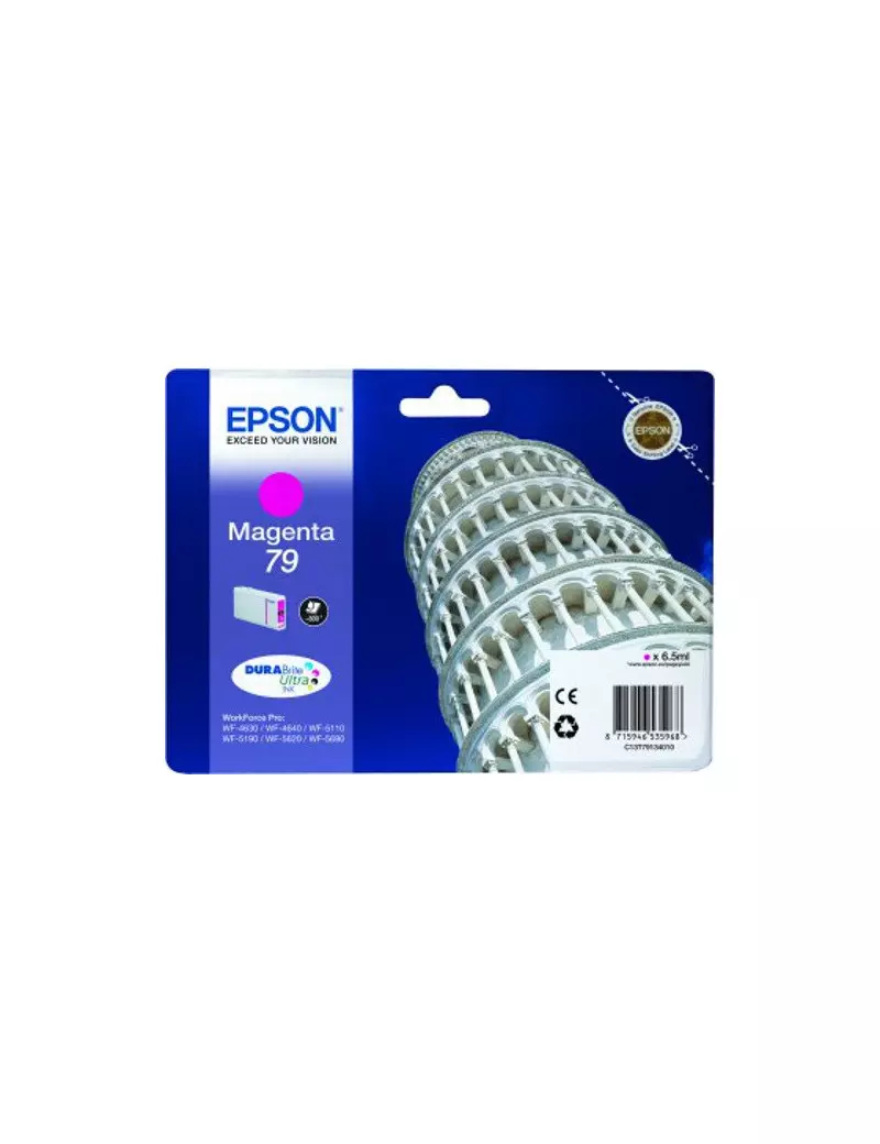 Cartuccia Originale Epson T791340 79 (Magenta 800 pagine) Cartuccia Originale Epson T791340 79 (Magenta 800 pagine)