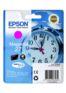 Cartuccia Originale Epson T270340 27 (Magenta 300 pagine)
