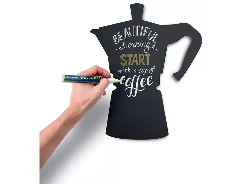 Lavagna Silhouette Securit - Max 50 x Max 30 cm - Moka (Nero) Lavagna Silhouette Securit - Max 50 x Max 30 cm - Moka (Nero)