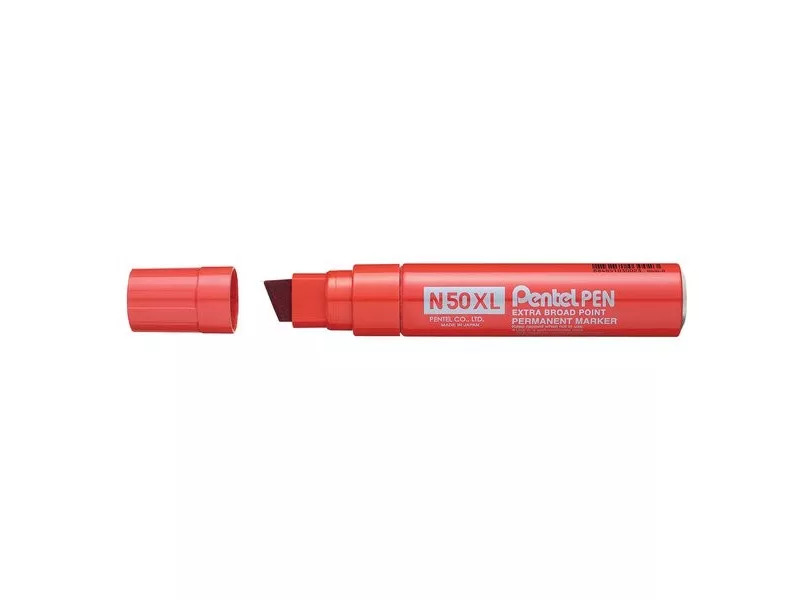 Marcatore Permanente N50 Extra Large Pentel - Punta Scalpello - 1,7 mm (Rosso) Marcatore Permanente N50 Extra Large Pentel - Punta Scalpello - 1,7 mm (Rosso)
