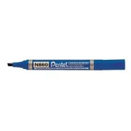 Marcatore Permanente N860 Linea Amiko Pentel - Punta Scalpello - 1,2-4,5 mm (Blu)