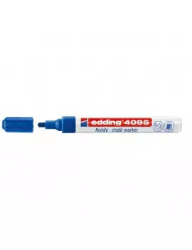 Marcatore a Gesso Liquido 4095 Edding - Punta Tonda - 2-3 mm (Blu)