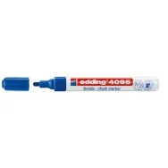 Marcatore a Gesso Liquido 4095 Edding - Punta Tonda - 2-3 mm (Blu)
