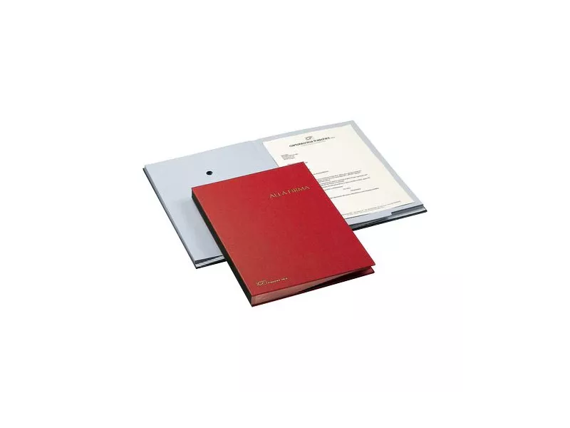 Libro Firma 18 Intercalari Fraschini - 24x34 cm - 618A-ROS (Rosso)