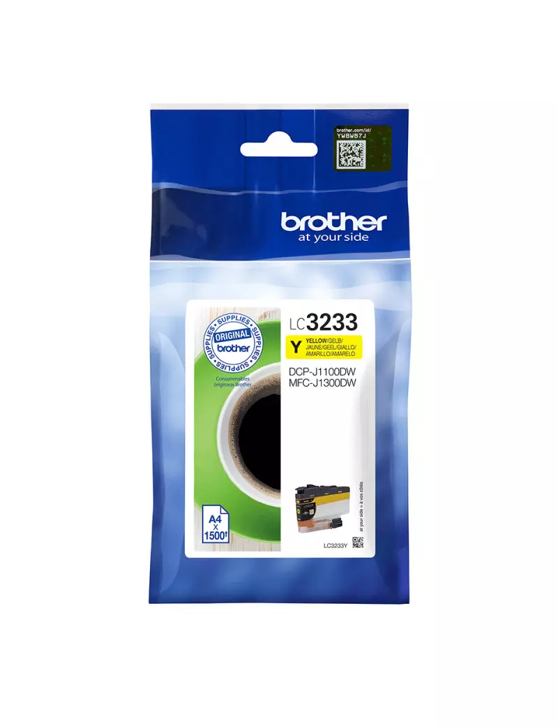 Cartuccia Originale Brother LC-3233Y (Giallo 1500 pagine) Cartuccia Originale Brother LC-3233Y (Giallo 1500 pagine)