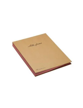 Libro Firma 18 Intercalari Riciclabile Fraschini - 22x34 cm - 618-ECO (Avana)