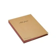 Libro Firma 18 Intercalari Riciclabile Fraschini - 22x34 cm - 618-ECO (Avana)