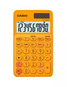 Calcolatrice Tascabile Casio SL-310UC-RG (Arancione)