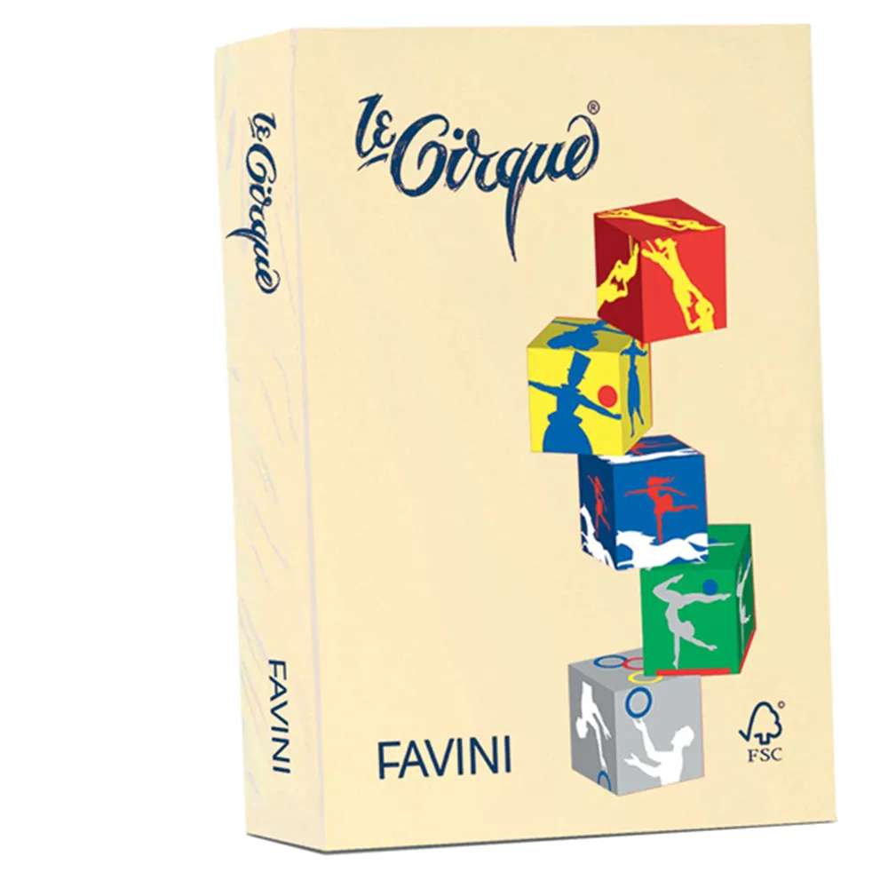 Carta Colorata Le Cirque Favini - A3 - 80 g - A712353 (Giallo Pastello Conf. 500)