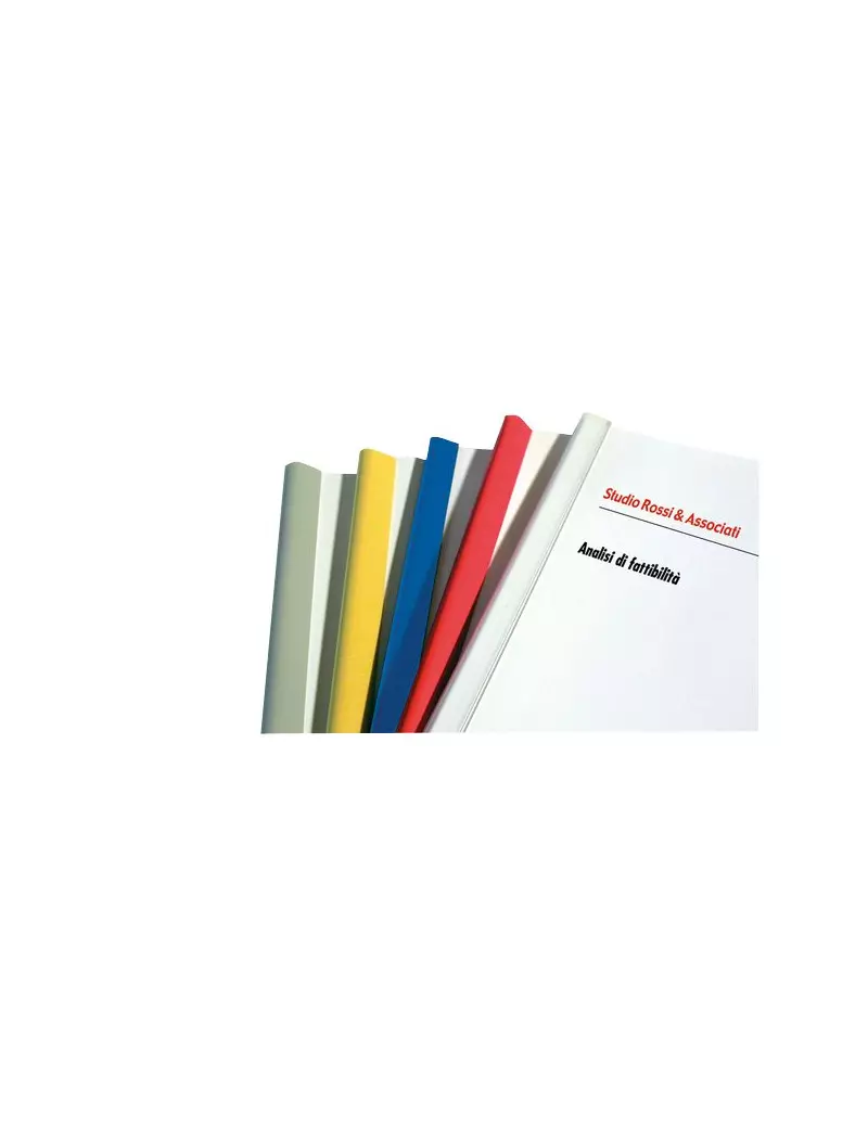 Dorsini Piatti con Invito Fellowes - 3 mm (Blu Conf. 50) Dorsini Piatti con Invito Fellowes - 3 mm (Blu Conf. 50)