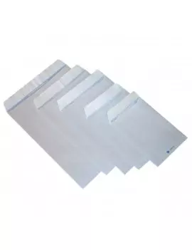 Busta a Sacco Pigna - con Strip - 23x33 cm - 80 g - 0029481 (Bianco Conf. 500)