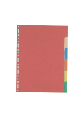 Divisiorio Neutro Cartoncino Favorit - 6 Tasti - 100204883 (Assortiti)