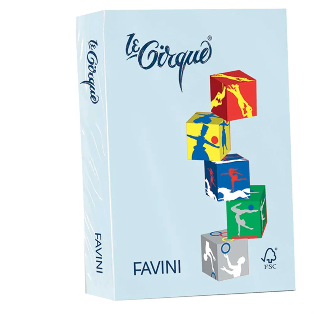 Carta Colorata Le Cirque Favini - A3 - 80 g - A71T353 (Celeste Conf. 500)