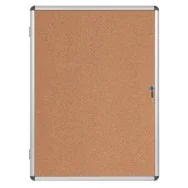 Bacheca in Sughero per Interni Earth-it Bi-Office - 4xA4 - 50x67 cm (Alluminio)