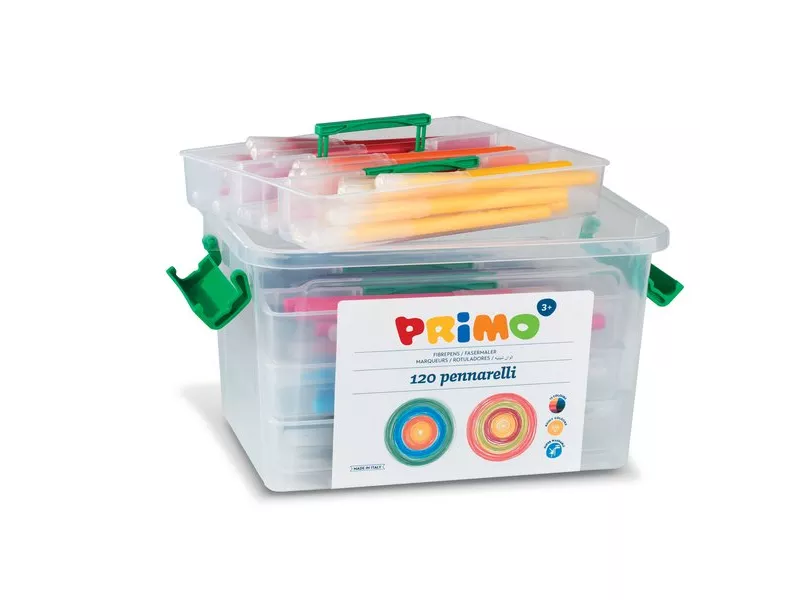 Pennarelli Superlavabili Primo - Punta Fine - 615PEN120 (Assortiti Conf. 120)