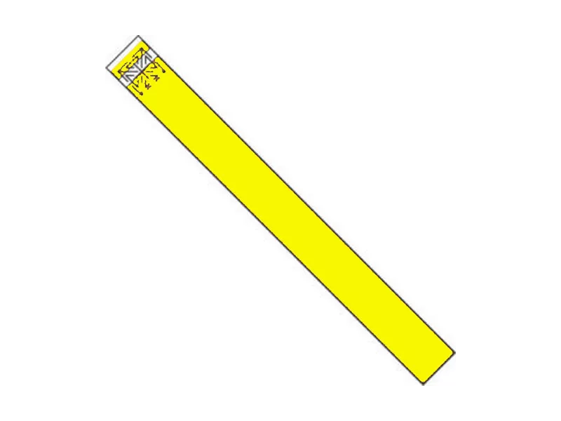 Braccialetti di Identificazione in Tyvek (Giallo Conf. 1000) Braccialetti di Identificazione in Tyvek (Giallo Conf. 1000)