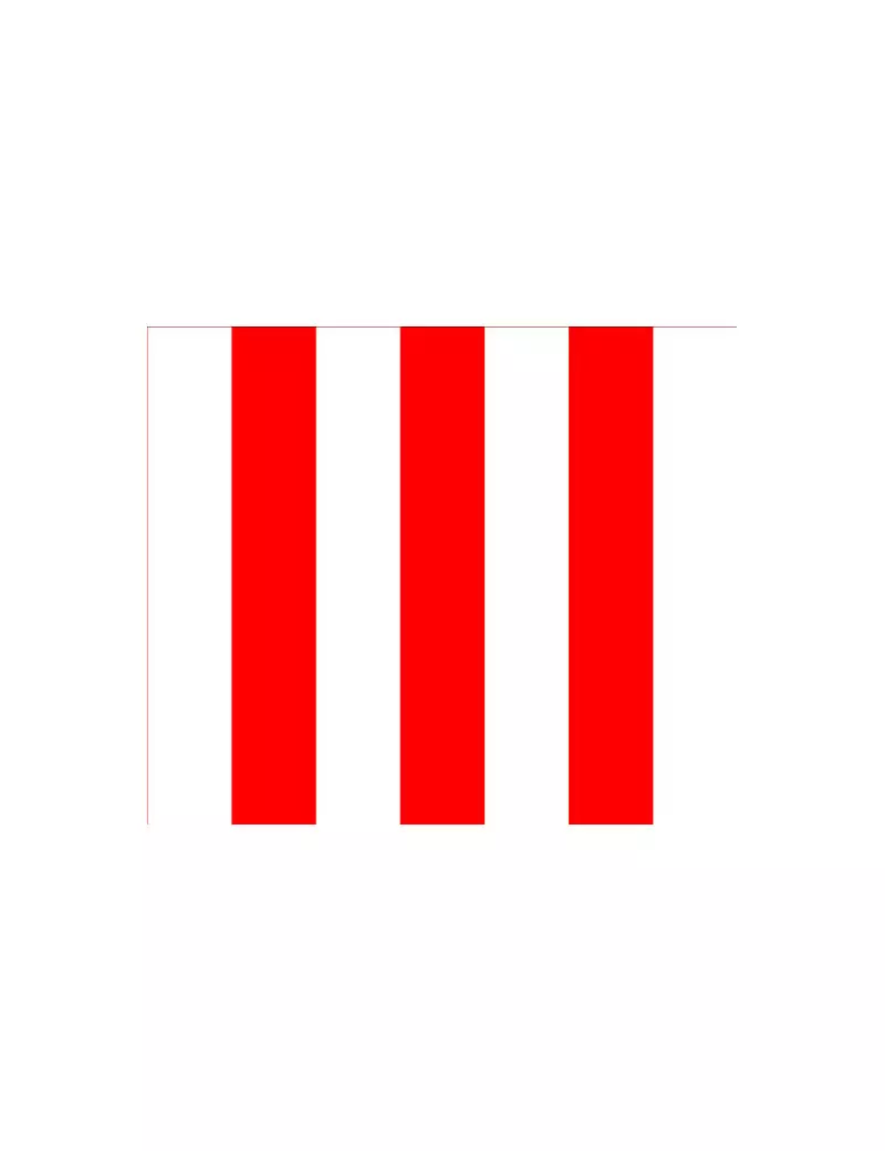 Bandiera a Strisce - 150x90 cm (Bianco e Rosso)
