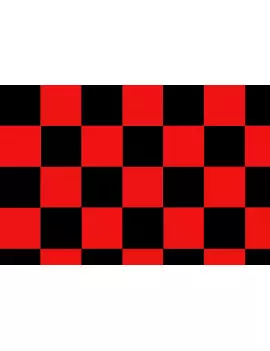 Bandiera a Scacchi - 150x90 cm (Rosso e Nero)