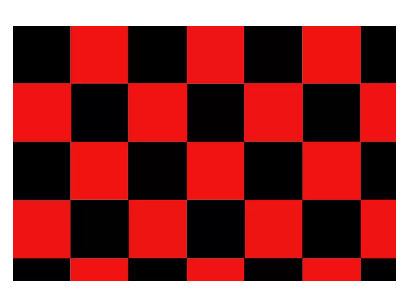 Bandiera a Scacchi - 150x90 cm (Rosso e Nero) Bandiera a Scacchi - 150x90 cm (Rosso e Nero)
