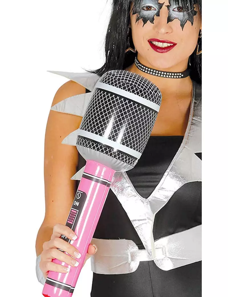 Microfono Gonfiabile Gigante (Rosa)
