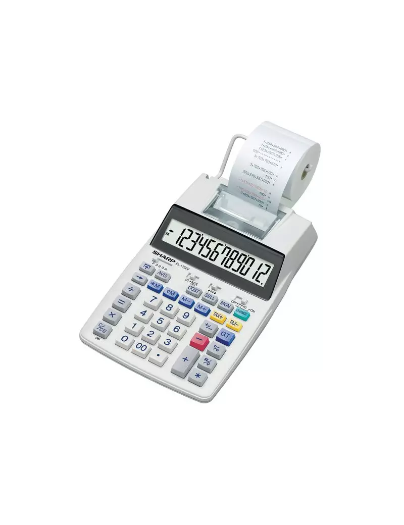Calcolatrice Scrivente Sharp EL-1750V (Grigio) Calcolatrice Scrivente Sharp EL-1750V (Grigio)