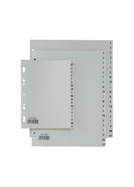 Rubrica Alfabetica Record in PP Sei Rota - 15x21 cm - 581500 (Grigio)