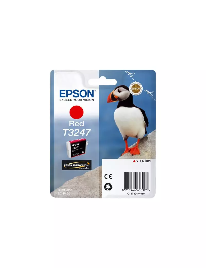 Cartuccia Originale Epson T324740 (Rosso 980 pagine) Cartuccia Originale Epson T324740 (Rosso 980 pagine)