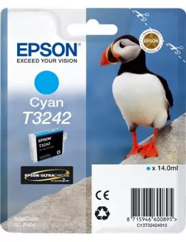 Cartuccia Originale Epson T324240 (Ciano 980 pagine)