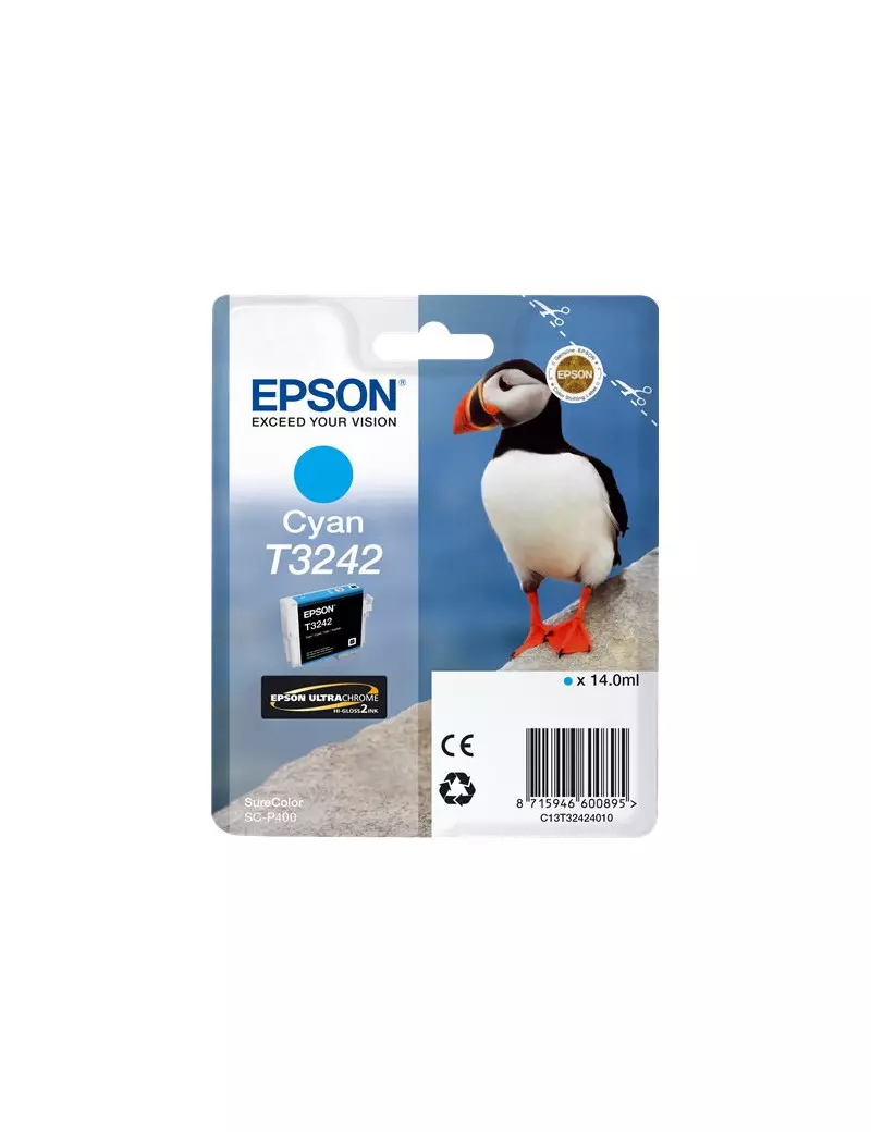 Cartuccia Originale Epson T324240 (Ciano 980 pagine) Cartuccia Originale Epson T324240 (Ciano 980 pagine)