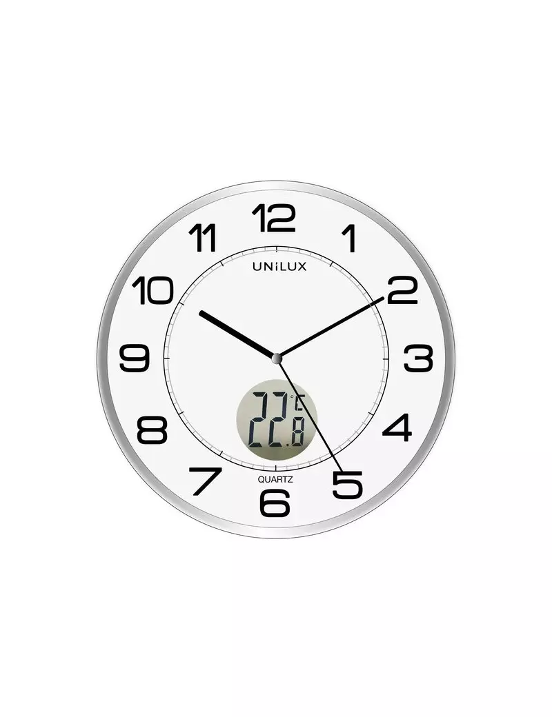 Orologio da Parete Tempus Unilux - Ø30,5 cm (Grigio) Orologio da Parete Tempus Unilux - Ø30,5 cm (Grigio)