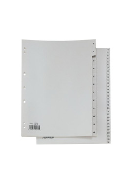 Separatori Numerici Record in PP Sei Rota - 31 Tasti - 581301 (Grigio)