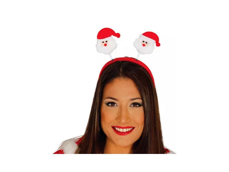 Fermacapelli Babbo Natale (Bianco e Rosso)