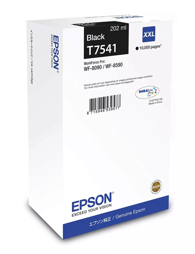 Cartuccia Originale Epson T754140 (Nero XXL 10000 pagine) Cartuccia Originale Epson T754140 (Nero XXL 10000 pagine)