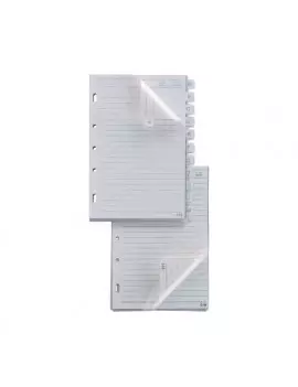 Ricambi per Rubriche Telex Sei Rota - Intercalari 15x21 cm - 533333 (Trasparente e Bianco Conf. 10)