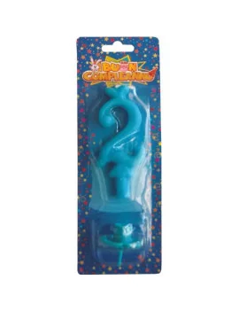 Candelina - Numero 2 (Azzurro)