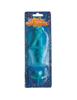 Candelina - Numero 4 (Azzurro)