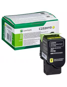 Toner Originale Lexmark C232HY0 (Giallo 2300 pagine)