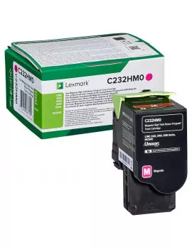 Toner Originale Lexmark C232HM0 (Magenta 2300 pagine)