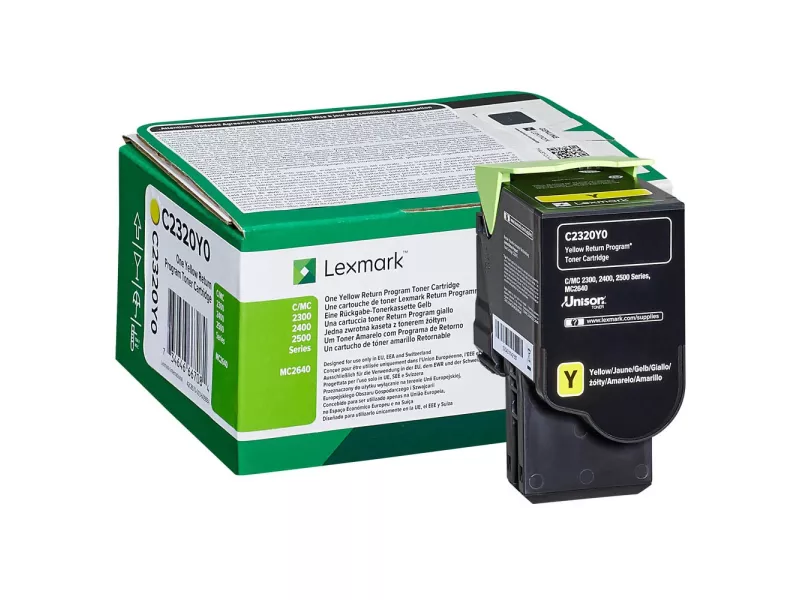 Toner Originale Lexmark C2320Y0 (Giallo 1000 pagine)