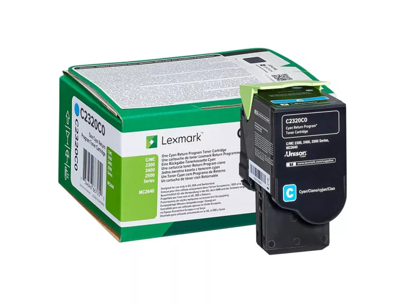 Toner Originale Lexmark C2320C0 (Ciano 1000 pagine)