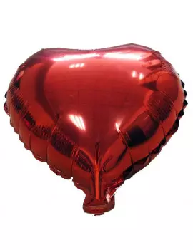 Palloncino in Mylar - Ø45 cm (Cuore Rosso)