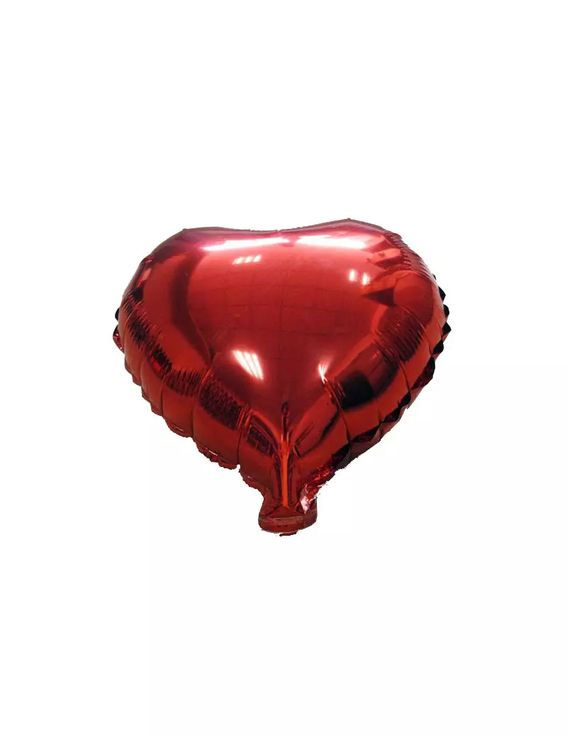 Palloncino in Mylar - Ø45 cm (Cuore Rosso)