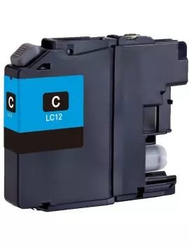 Cartuccia Compatibile Brother LC-12EC LC12EC (Ciano 1200 pagine)