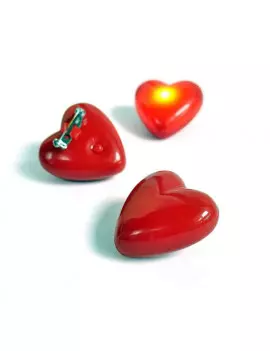 Spilla a Cuore LED (Rosso)