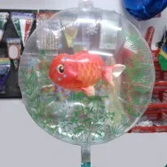 Palloncino Doppio con Pesce (Rosso)