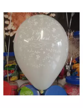 Palloncino Decoro - W Gli Sposi (Bianco)