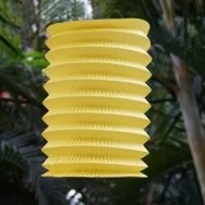 Lanterna in Carta Cilindrica (Giallo)