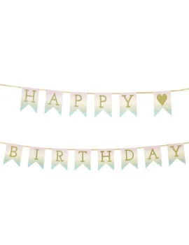 Festone Happy Birthday Sfumato