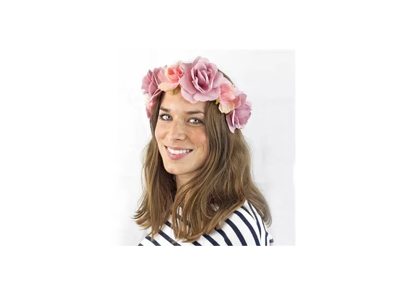 Fascia Capelli con Fiori Lux